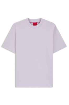 HUGO - Relaxed-fit T-shirt in cotton with logo print - Light