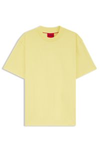 Relaxed-fit T-shirt in cotton with logo print, Yellow