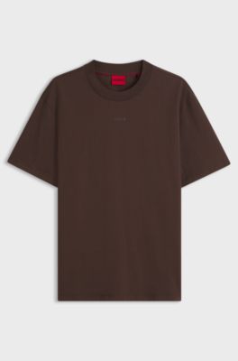 Cotton-jersey T-shirt, Dark Brown