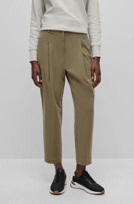 Pink Womens Clothing Trousers Dondup Cotton Pants in Light Pink Slacks and Chinos Full-length trousers 