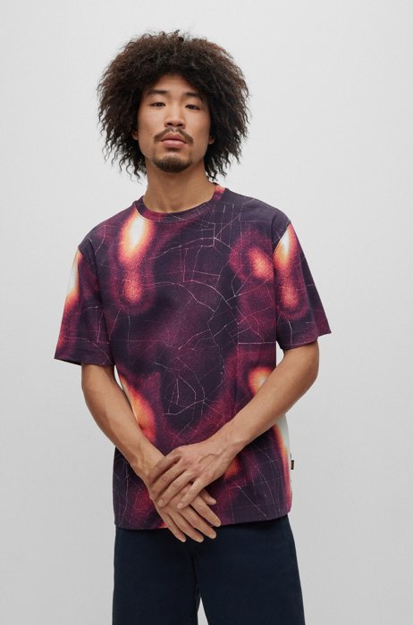Relaxed-fit T-shirt with heat-map print, Patterned