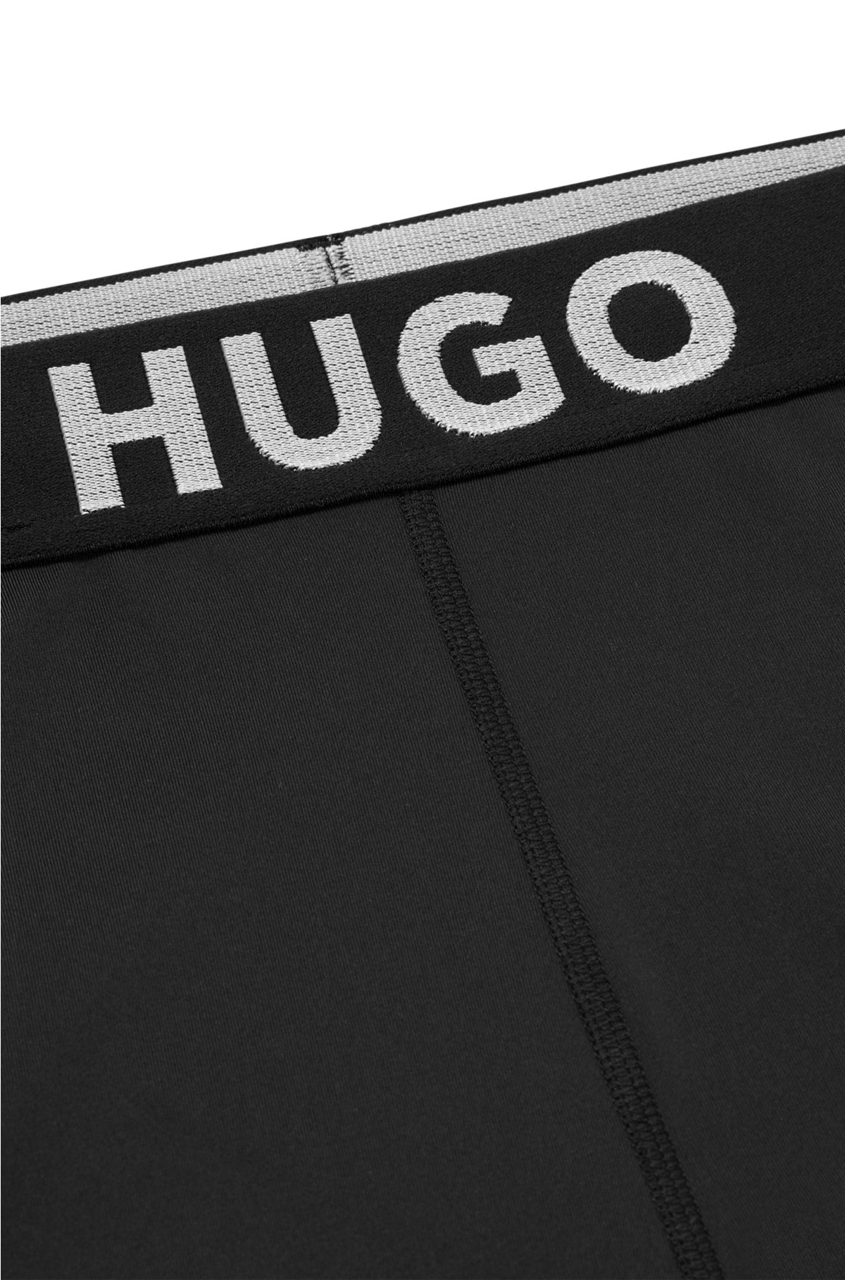 Hugo Skinny Fit Cycling Shorts With Logo Waistband