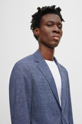 BOSS Slimfit jacket in melange stretch jersey