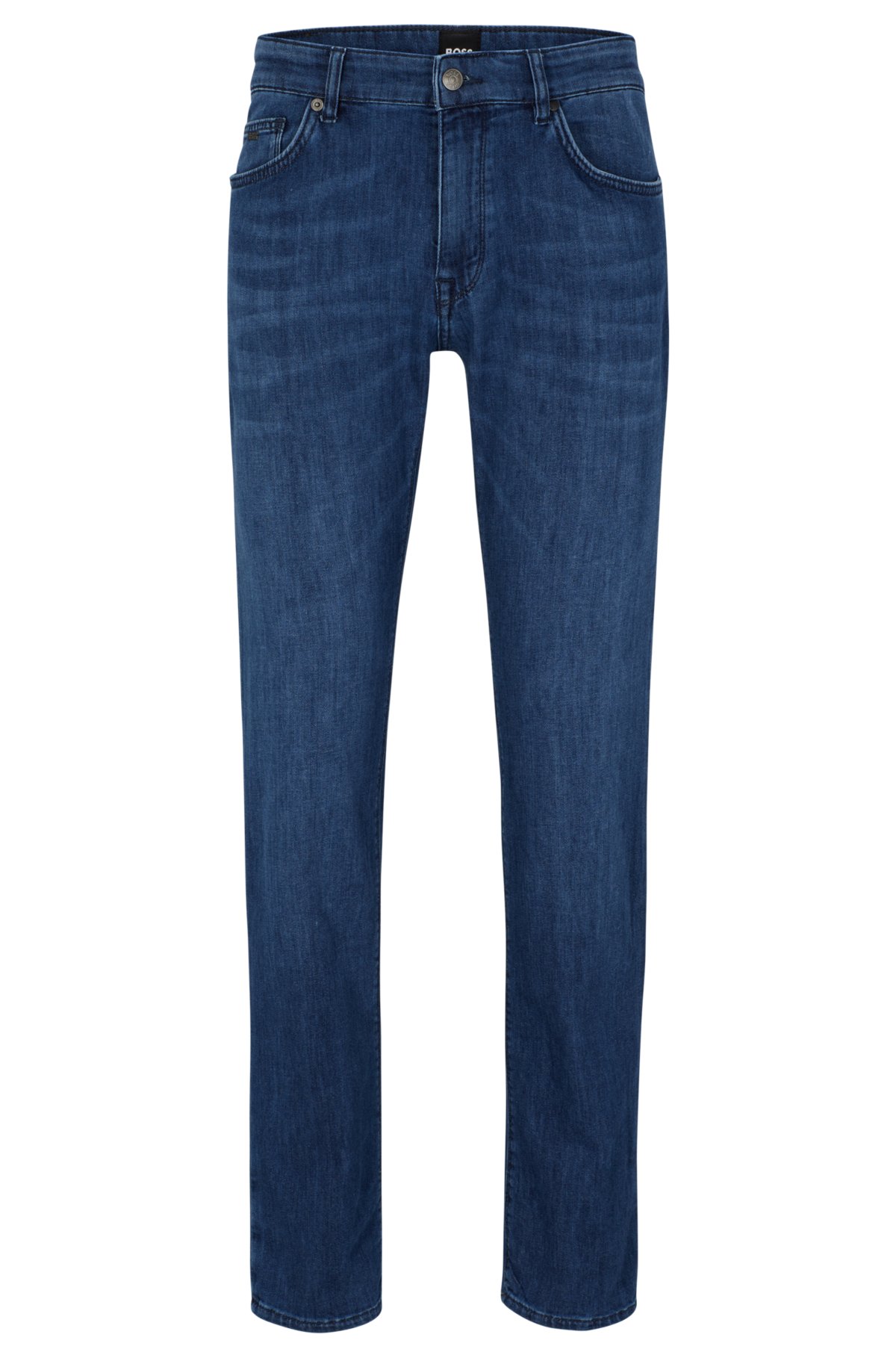 Kinderrijmpjes Fabel Inademen BOSS - Regular-fit jeans van licht, blauw denim