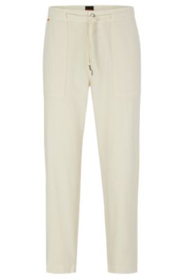 Hugo boss sale mens linen trousers