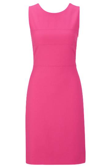 Slim-fit shift dress with cut-out detail, Hugo boss