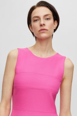 BOSS Slimfit shift dress with cutout detail