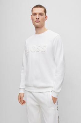 BOSS - コットンブレンド リラックスフィット スウェットシャツ