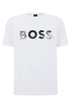 Hugo Boss Mens t-Shirt tee 4 White 50389084 100 
