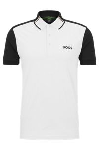 BOSS x Matteo Berrettini polo shirt with logo, White