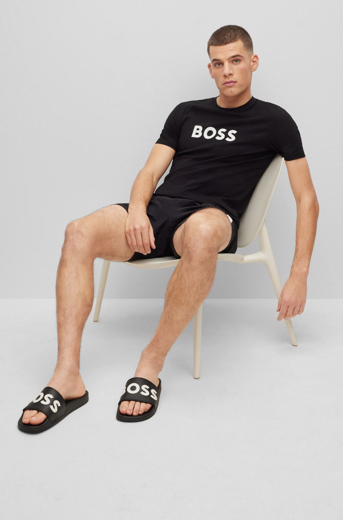 Hugo boss slides sales men Hugo boss slides sales men