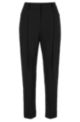 Elasticated-waist trousers in performance-stretch jersey, Black