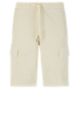 Regular-fit shorts in stretch-cotton twill, Light Beige