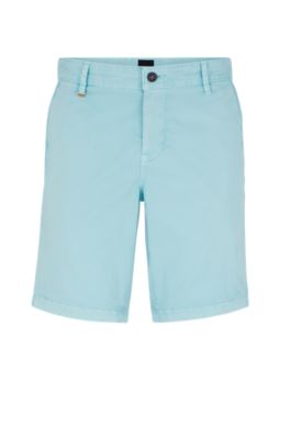 - regular-rise shorts in stretch cotton