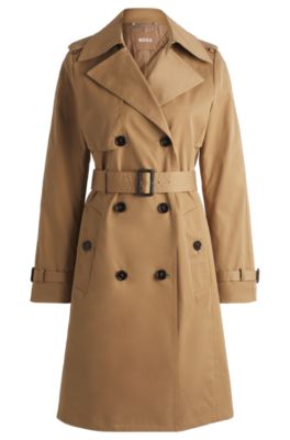 Hugo boss double breasted trench clearance coat