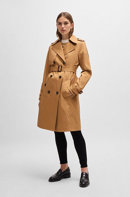 WOMEN LINEN BLEND COAT  Trench coats women, Coats jackets women, Outerwear  women