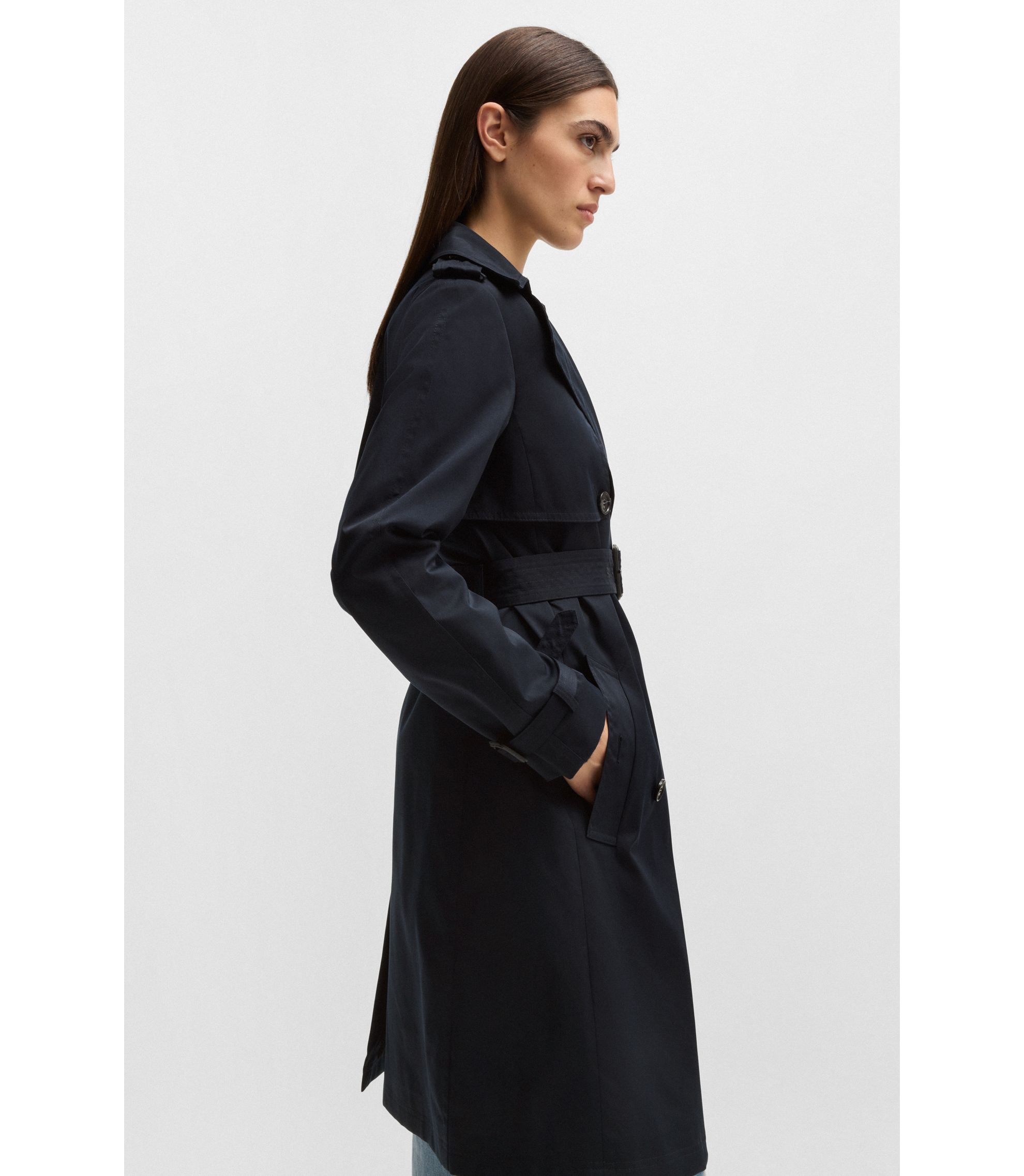 HUGO 黒 トレンチコート HUGO 黒 トレンチコート HUGO 黒 トレンチコート 楽天市場】hugo boss