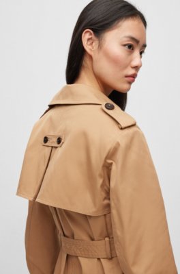 beige raincoats for women