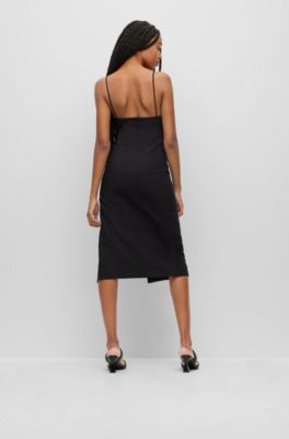 zara cut out slim dress