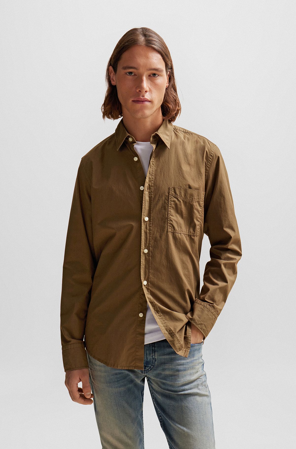 Best Brown Shirts for Men by HUGO BOSS | Designer Menswear