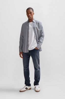 BOSS - Regular-fit shirt in organic Oxford cotton