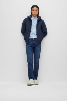 BOSS - Regular-fit shirt in organic Oxford cotton 