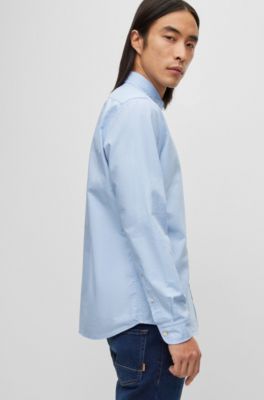 BOSS - Regular-fit shirt in organic Oxford cotton 