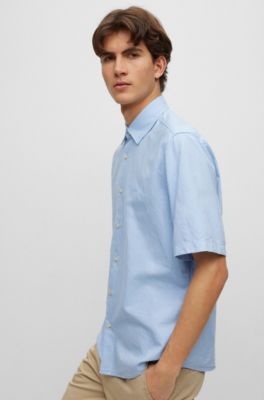 BOSS - レギュラーフィットシャツ コットンオックスフォード 