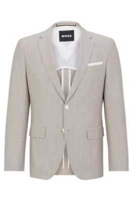 Hugo Boss Single-breasted Suit With Monogram