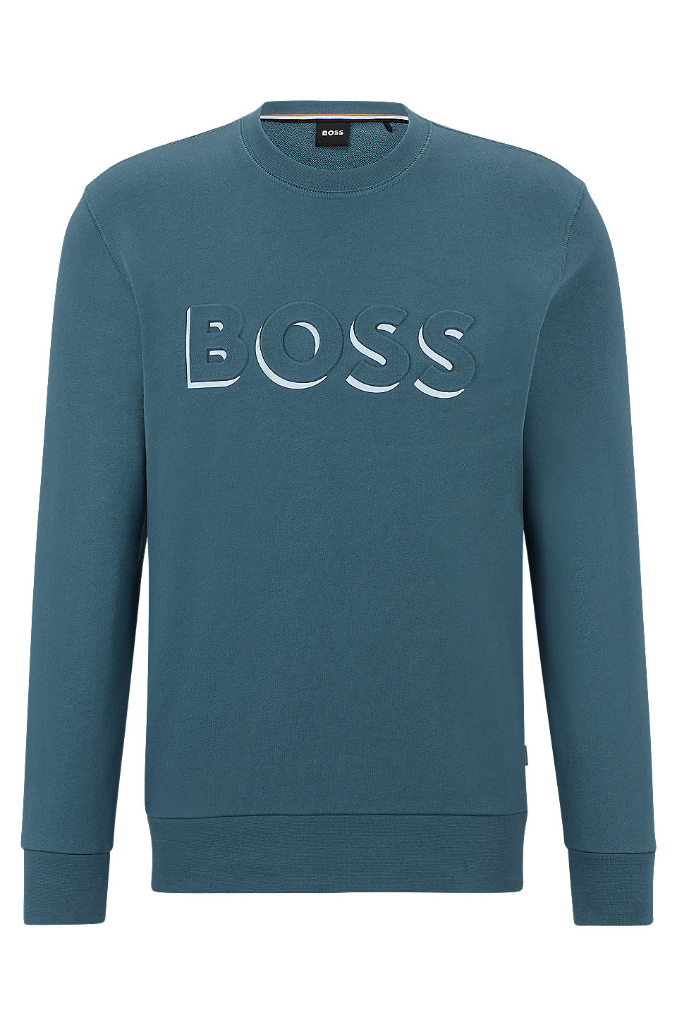 Jumping jack Luipaard erectie BOSS - Organic-cotton sweatshirt with embossed and printed logo
