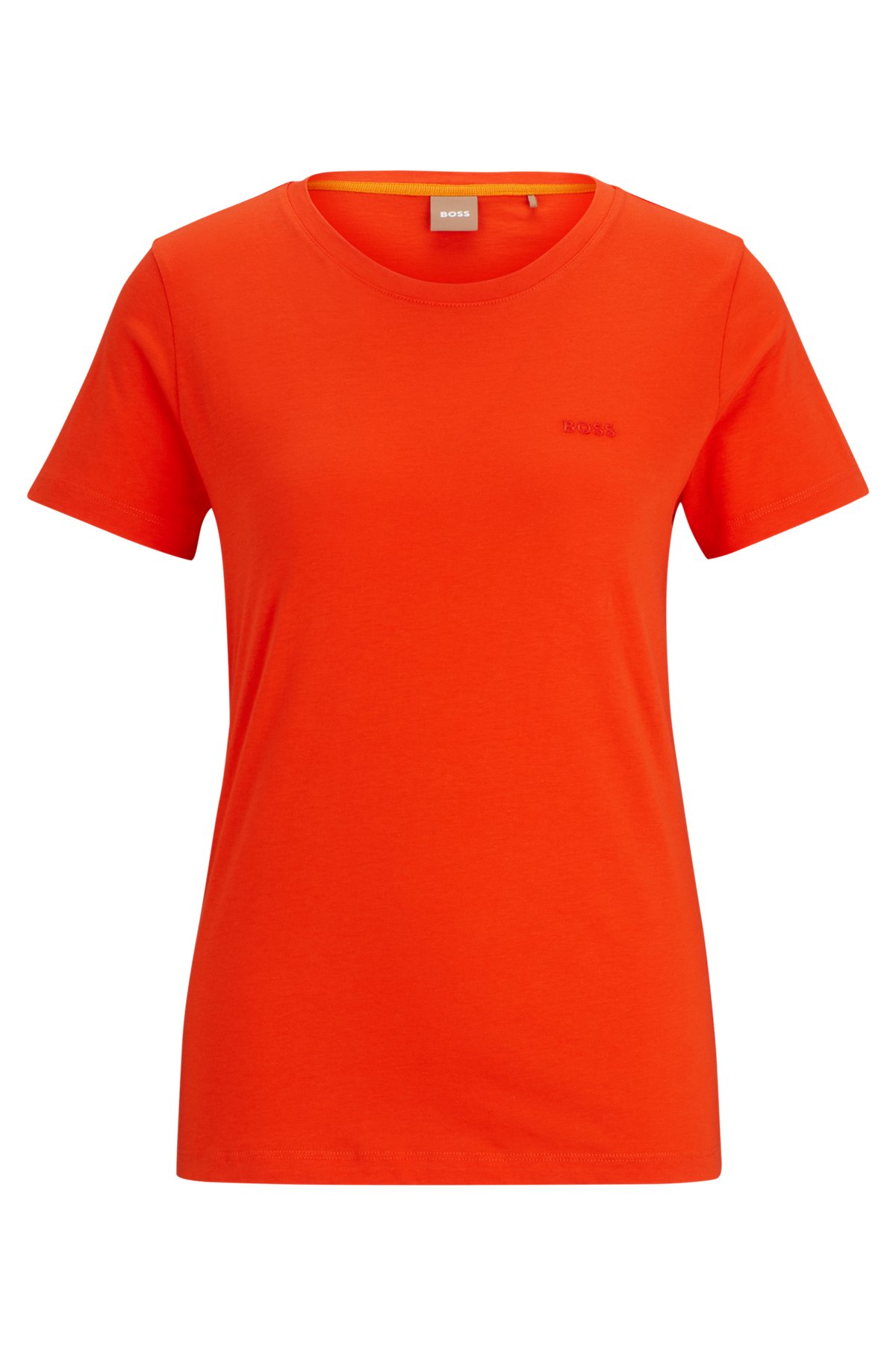 BOSS - Slim-Fit T-Shirt aus Bio-Baumwolle mit tonalem Logo