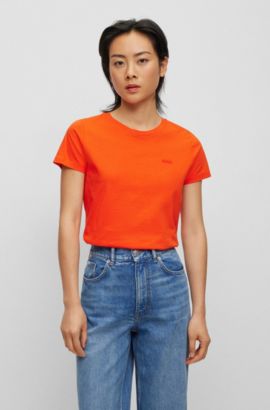 surfing Offentliggørelse marts Fashion Orange T-shirts for Women by HUGO BOSS