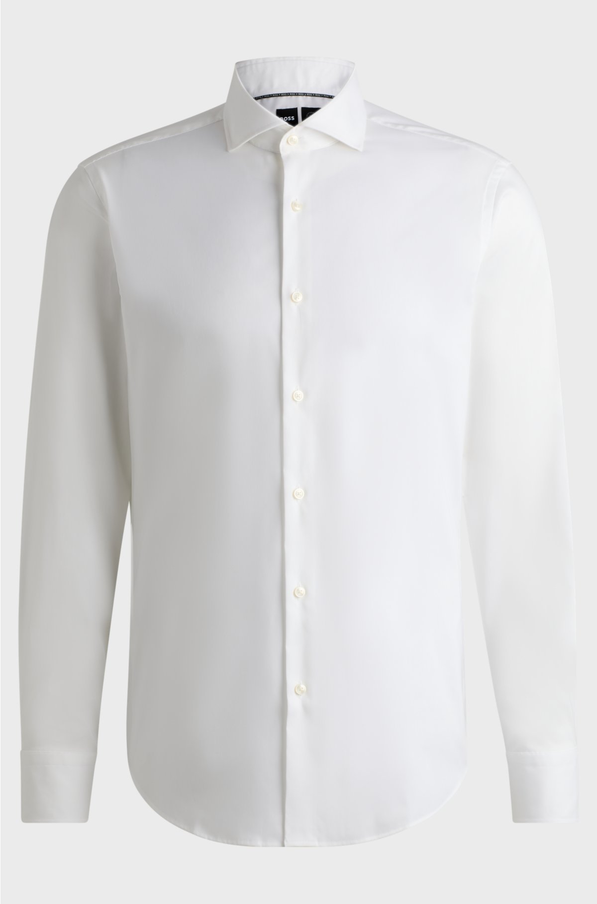 Regular-fit shirt in a stretch-cotton blend, White