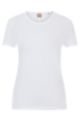 Crew-neck T-shirt in organic slub cotton, White