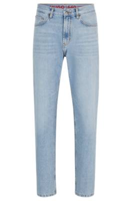 Hugo Boss Regular-fit Jeans In Blue Rigid Denim In Light Blue