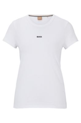 Hugo boss white 2025 t shirt women's