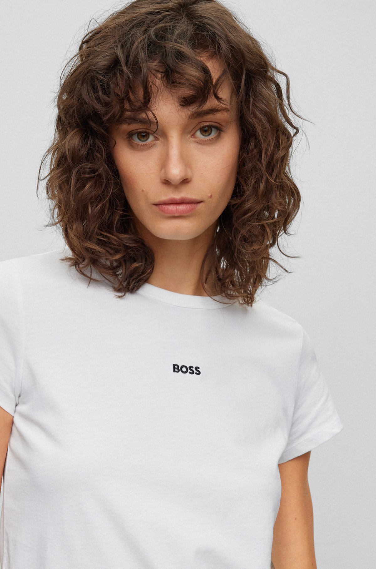 BOSS - オーガニックコットン スリムフィットTシャツ BOSS - オーガニックコットン スリムフィットTシャツ
