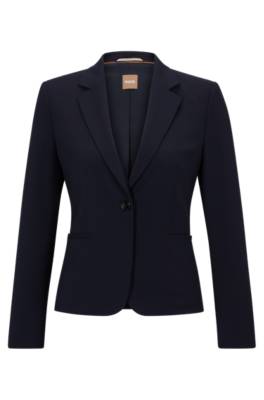 Hugo Boss Slim-fit Jacket In Responsible Virgin Wool