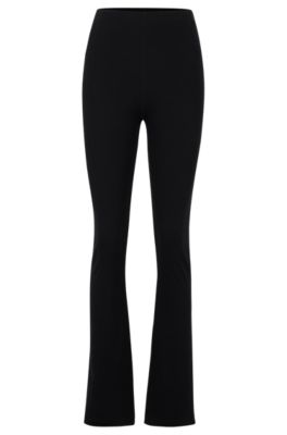 VBARHMQRT Flare Leggings for Women with Pockets Petite Causual Summer Solid  Elastic High Waist Slim Pants Yoga Sports Horn Casual Pants Running Sports