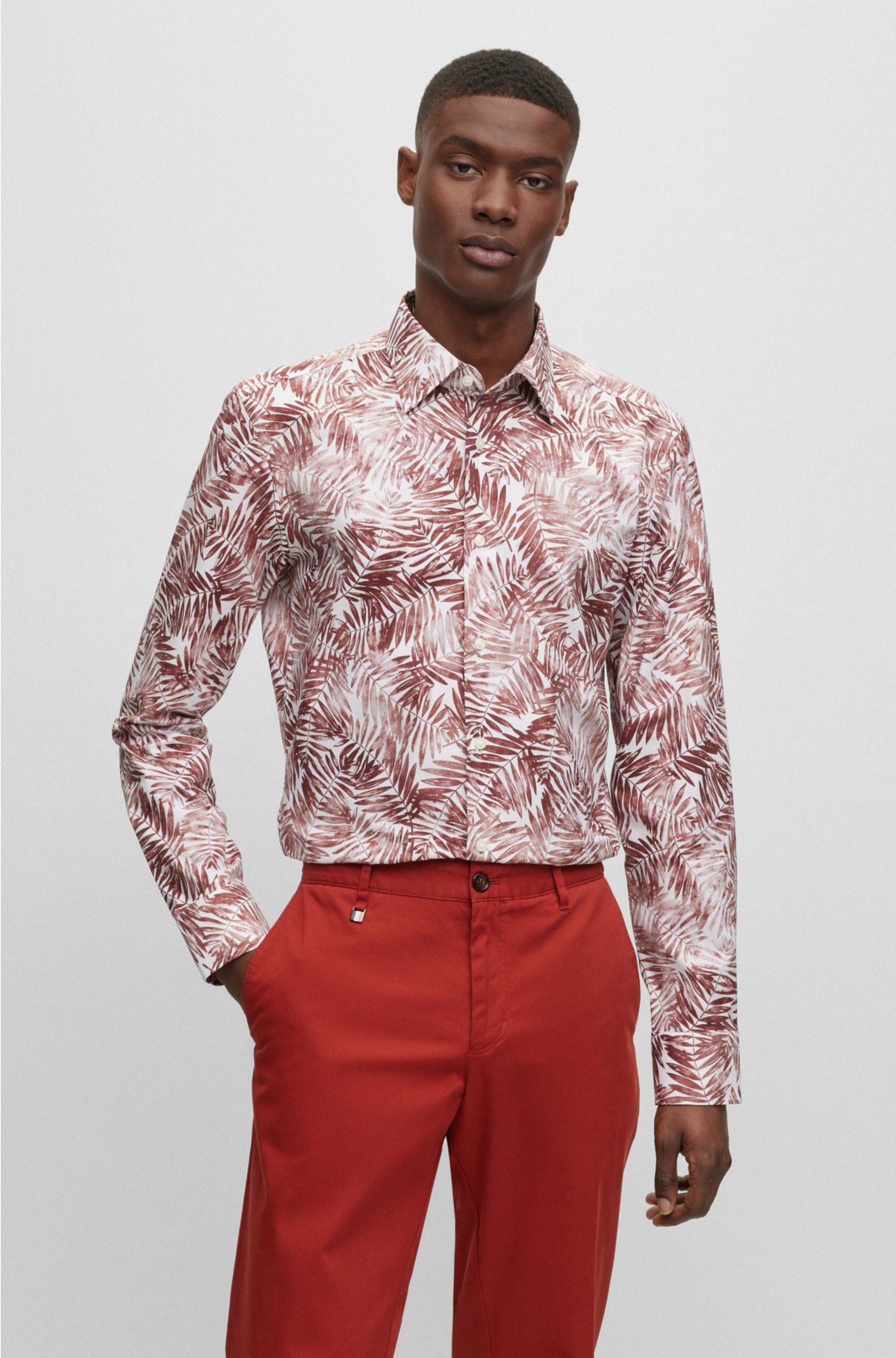 Batik Print Full Sleeve Cotton Shirt for Men