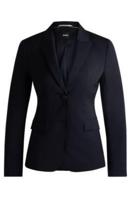 Boss Slim-fit blazer in Italian-made virgin wool dam – bild 4