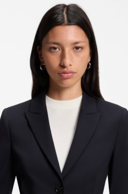 Boss Slim-fit blazer in Italian-made virgin wool dam – bild 3