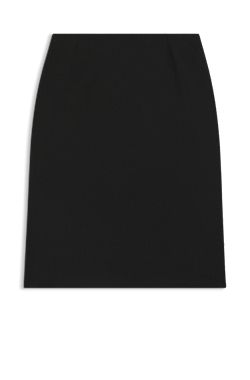 Slim-fit pencil skirt in Italian-made virgin wool