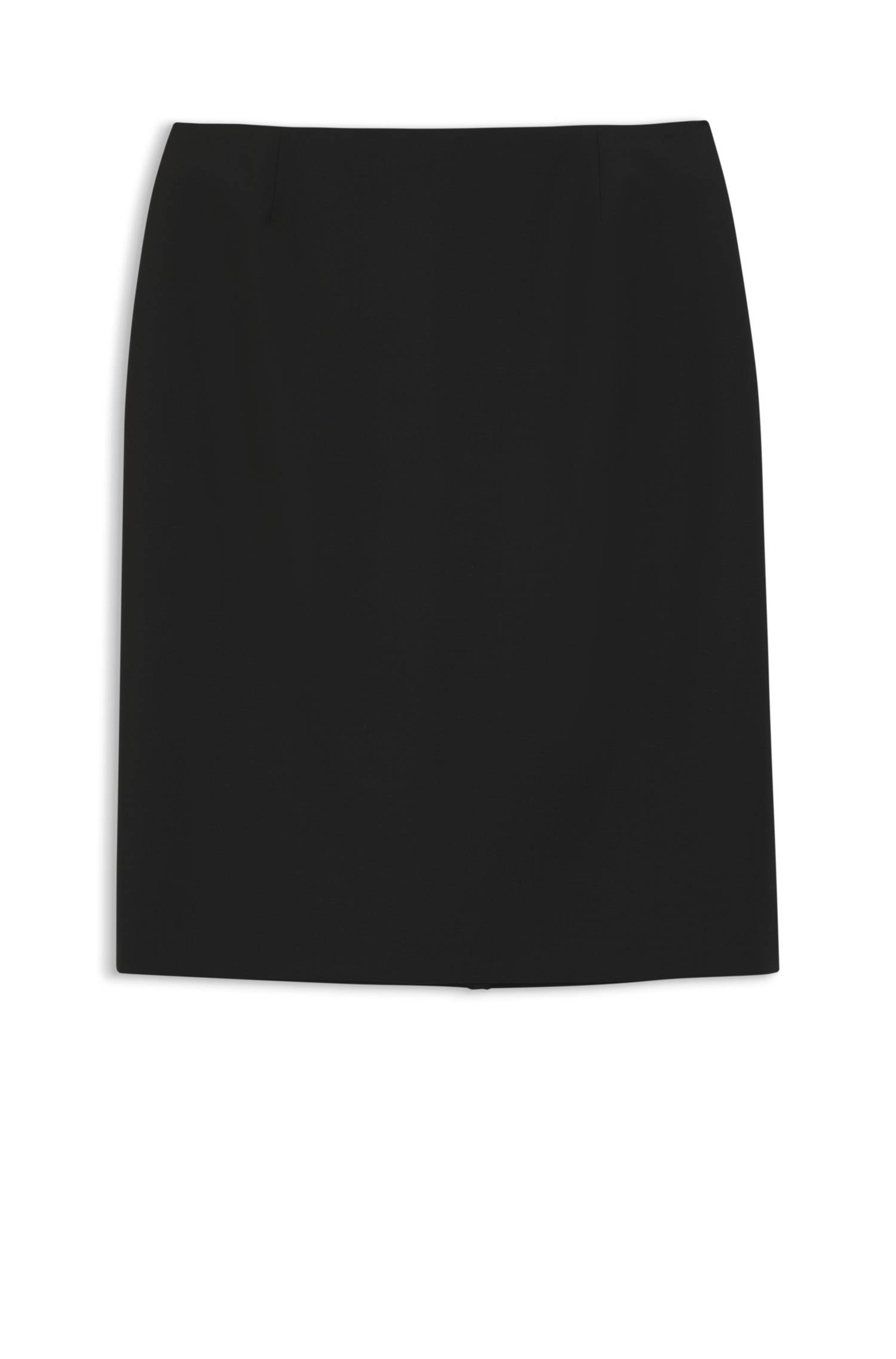Boss Slim-fit pencil skirt in Italian-made virgin wool kjolar dam – bild 4