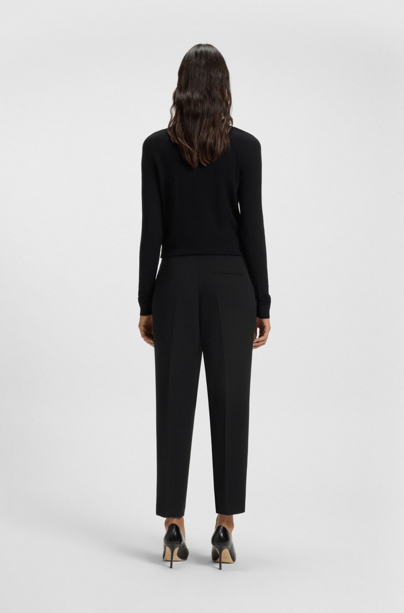 CLUBHAUS Tailored Trousers Shadow M 新品 High-Waisted tailored trousers Taupe Suncoo - Women
