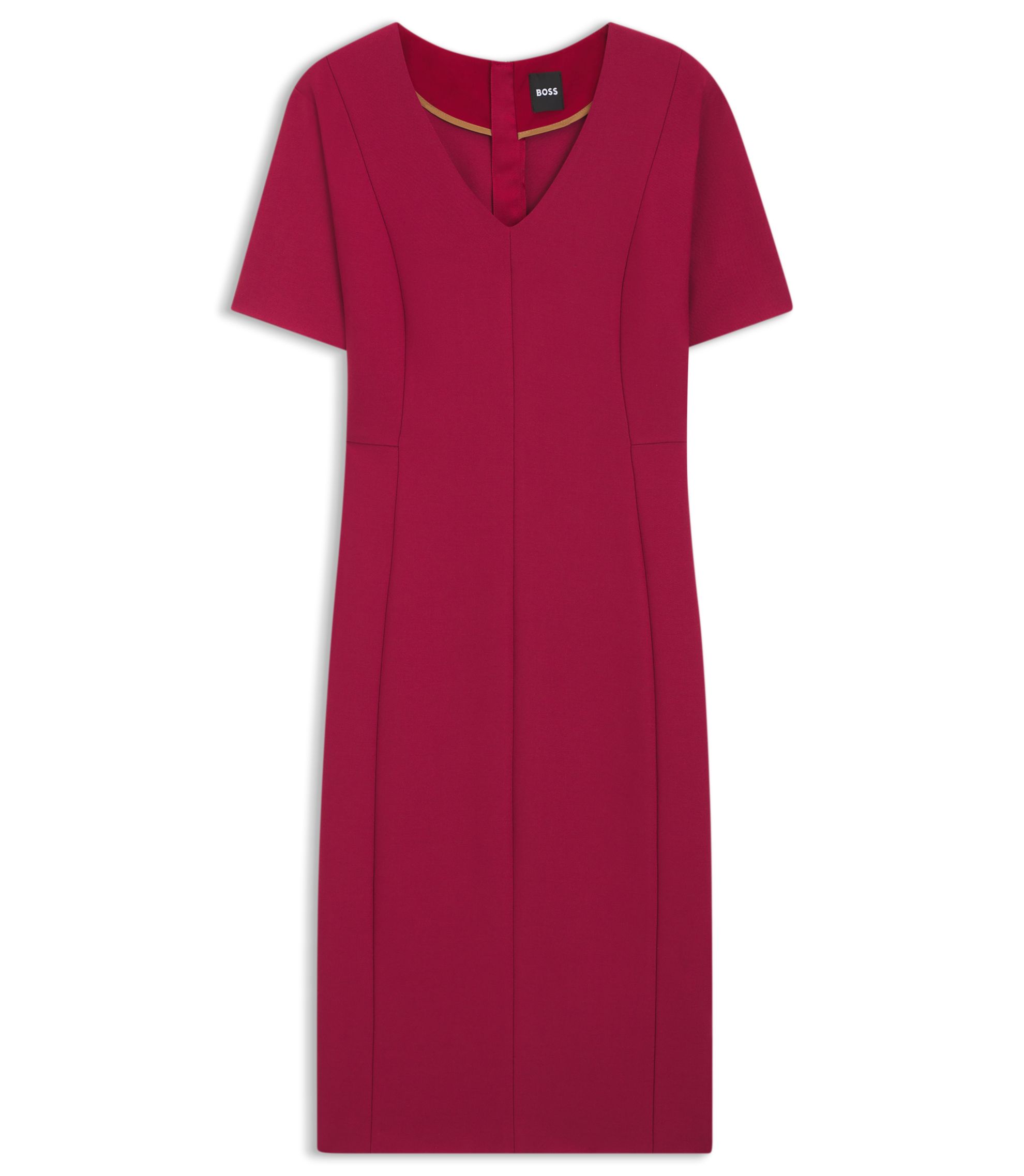 burgundy hugo boss dress Boutique Option-Hugo Boss dress in plum color (Boss-50490044-643)-v2