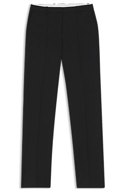Regular-fit trousers in Italian-made virgin wool