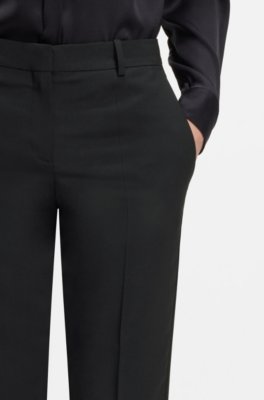 Boss Regular-fit trousers in Italian-made virgin wool kostymbyxor dam – bild 3