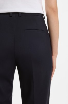Boss Regular-fit trousers in Italian-made virgin wool kostymbyxor dam – bild 3