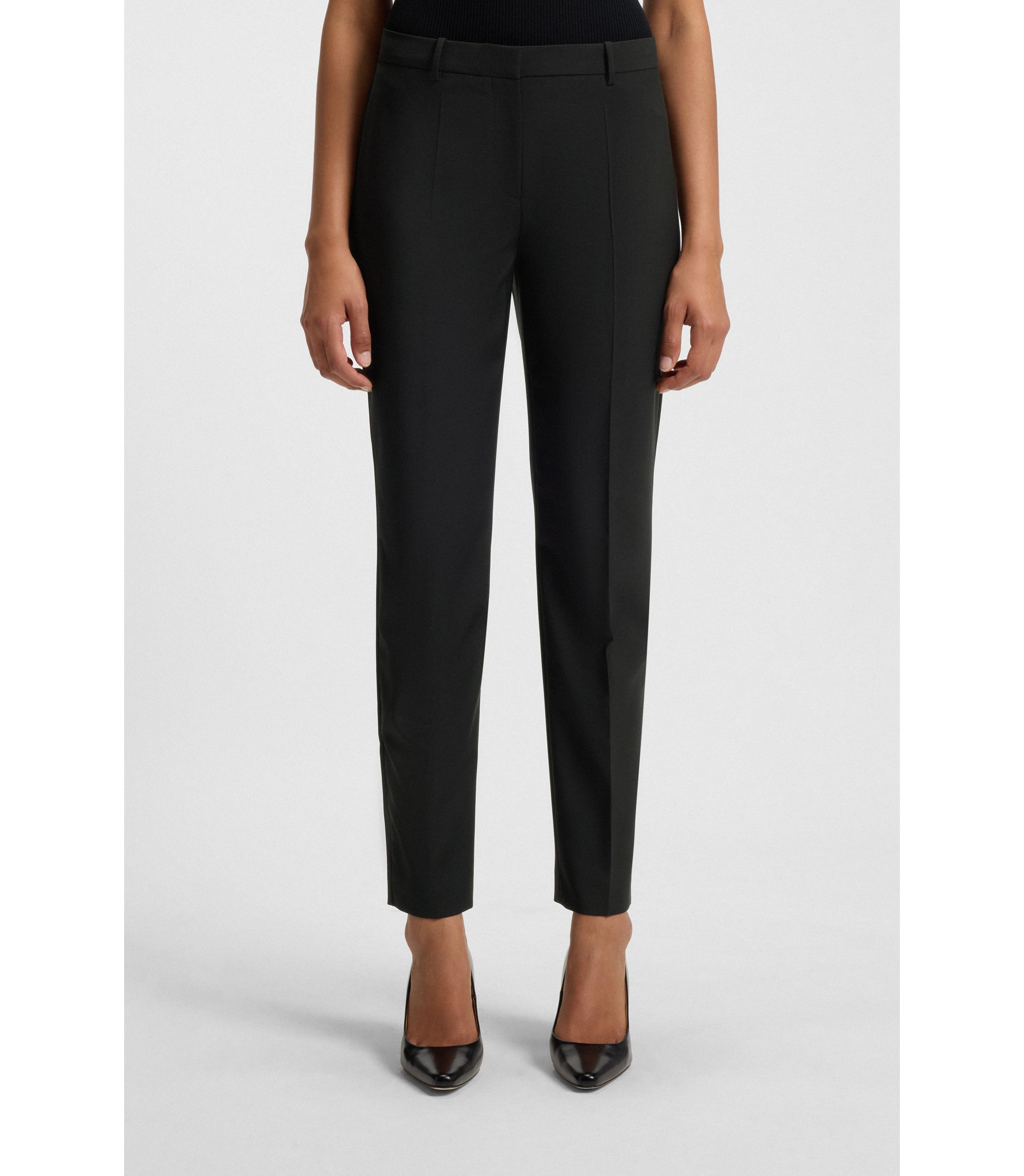 Regular-Fit Hose aus in Italien hergestellter Schurwolle